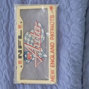 NFL New England Patriots License Plate Frame Border